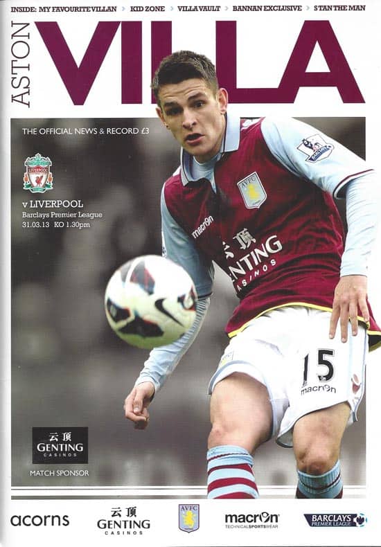 Aston Villa FC v Liverpool FC